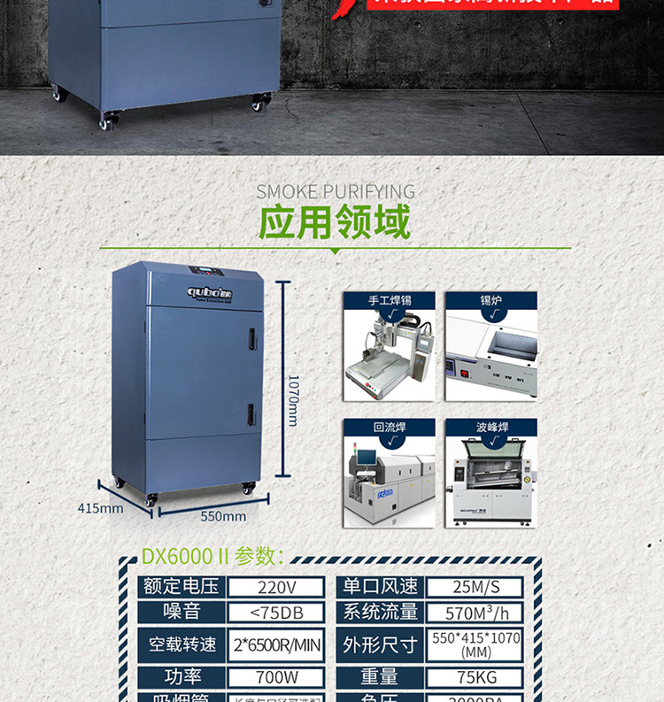 三防涂覆煙霧凈化器DX6000